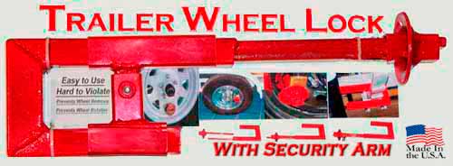 The Trailer Wheel Lock Security with Arm
